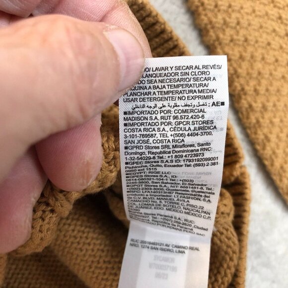 NWT Old Navy Woman's Cable Knit Sweater Size XL (14-16) Brown 100% Cotton - Picture 7 of 13